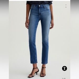 AG Denim Jeans Mari Crop High Rise Slim Straight
